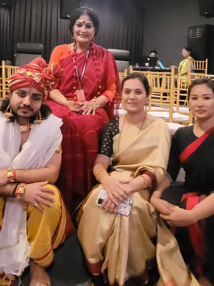 As part of the jury for the Classical Mentorship Grant at the Serendipity Arts Festival, with the presenting artists. It is heartening to see new manifestations of the Guru-Shishya Parampara.