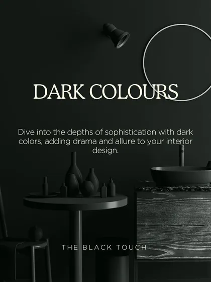Don't be afraid of the dark. Using dark colors in your interior design can add a layer of drama, allure, and sophistication.