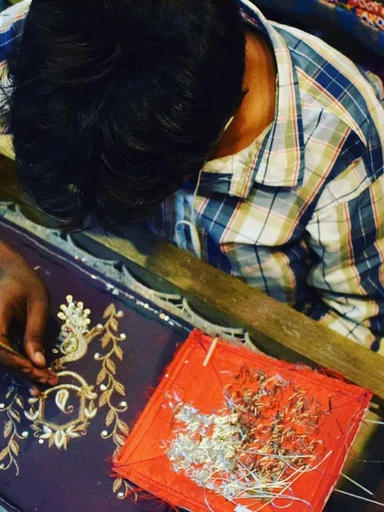 Here is a glimpse into my workshop where the magic happens. Every pattern is brought to life by hand, stitch by stitch. This dedication to traditional handwork is what makes each outfit not just a piece of clothing, but a piece of art.