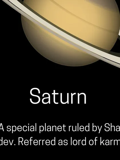Saturn, ruled by Shani Dev, is the lord of karma and greatly impacts your career. I help you understand its position in your chart and provide simple remedies to manage its influence for either fortune or during challenging times.