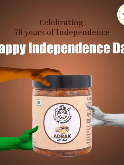 Celebrating 78 years of Independence with the flavors of India. Happy Independence Day from all of us at Wekins Homemade.