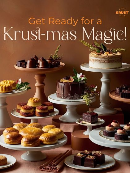 Get ready for some Krust-mas Magic. Our warm, decadent desserts are the perfect companions for cozying up during the holiday season.
