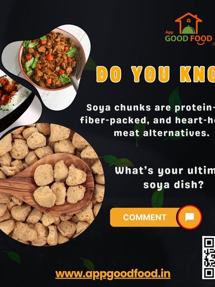 Do you know that soya chunks are a protein-rich, fiber-packed, and heart-healthy meat alternative? We use them to create delicious and nutritious dishes.