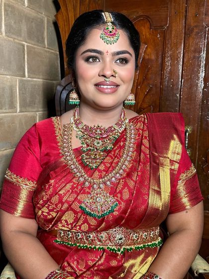 Sneha Kiran - Bridal & Event Makeup Artistry Traditional South Indian Muhurtham Brides photo 34
