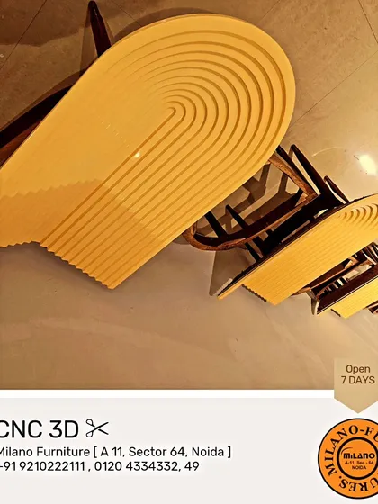 We use modern techniques like CNC 3D cutting to create intricate and precise designs. This allows us to execute complex patterns on wood and other materials.