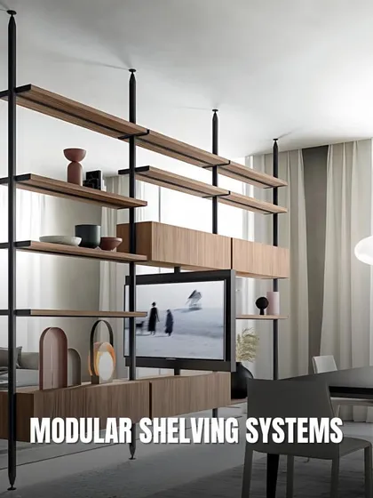Modular shelving systems offer incredible flexibility. They can act as room dividers, entertainment centers, or display units, and can be configured to fit your specific needs and space.