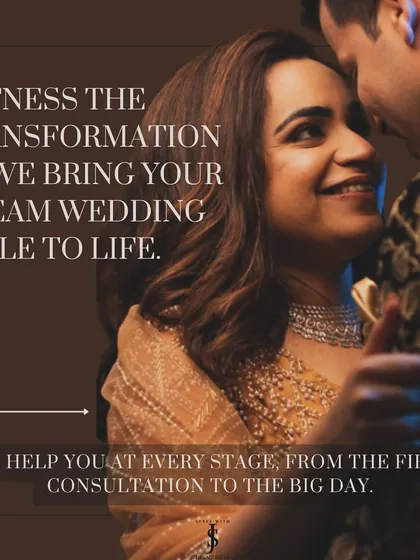 Witness the transformation as we bring your dream wedding style to life. We help you at every stage, from the first consultation to the big day, ensuring a flawless and enjoyable experience.