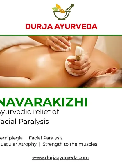 Navarakizhi is a powerful therapy using boluses of medicated rice to restore muscle strength. It is highly effective for conditions like muscular atrophy and facial paralysis, deeply nourishing nerve and muscle tissues.
