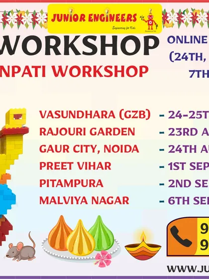 A comprehensive flyer explaining the workshop concept, detailing the requirements for online participants and the provisions for offline attendees, ensuring clarity for all parents.