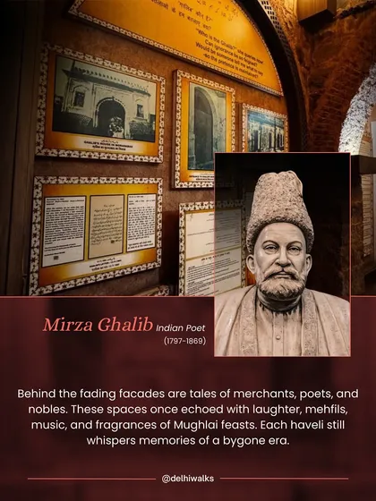 A tribute to Mirza Ghalib, the Indian poet whose spirit still haunts the lanes of Old Delhi. His haveli whispers memories of a bygone era of mehfils, music, and poetry.