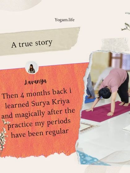 This is another look at Lavanya's story, highlighting how Surya Kriya helped her periods become regular after years of struggle. It shows that with the right tools and consistent sadhana, magical transformations are possible.