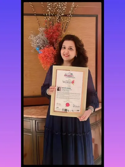 A proud moment, receiving the Mumbai's Woman Leader award for my work as a professional tarot card reader. It was a wish I put out to the universe that came true.