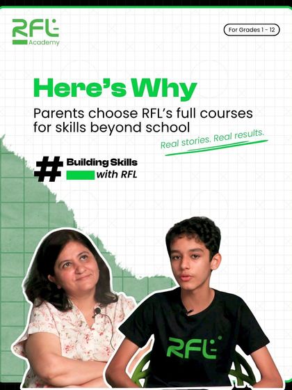 This graphic introduces our series of parent and student testimonials, showcasing real stories and real results from our programs.