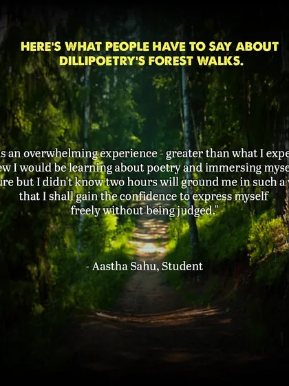 A student shares her experience: "I didn't know two hours will ground me in such a way that I shall gain the confidence to express myself freely without being judged."