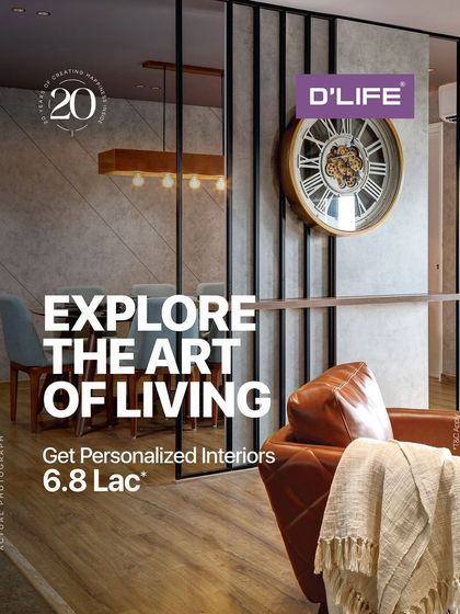 Explore the art of living with my personalized interiors. This image showcases a living room where style and comfort meet, part of my affordable packages.