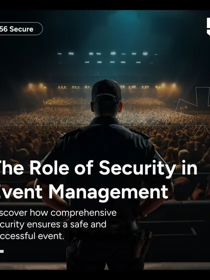 A powerful visual representing our role in event management. One of our trained guards overlooks a massive concert crowd, showcasing the scale of events we secure and our commitment to maintaining order and safety from start to finish.