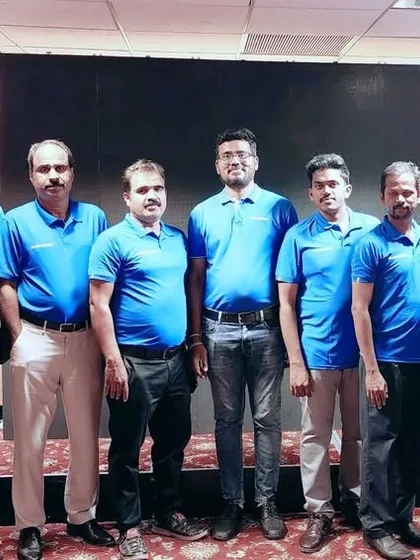 The dedicated Elmeasure team at the Coimbatore Power Summit 2025. Our collective effort and passion drive the success of these events.