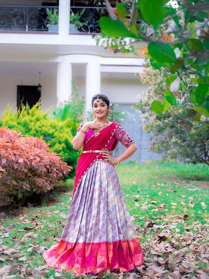 Maya Designer Studio - Custom Bridal & Occasion Wear Modern Half Sarees (Langa Voni) photo 86