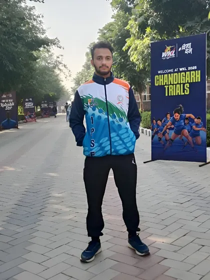 One of our coaches at the WKL 2025 selection trials in Chandigarh. We accompany our players to ensure they have the support and guidance they need during crucial trials.