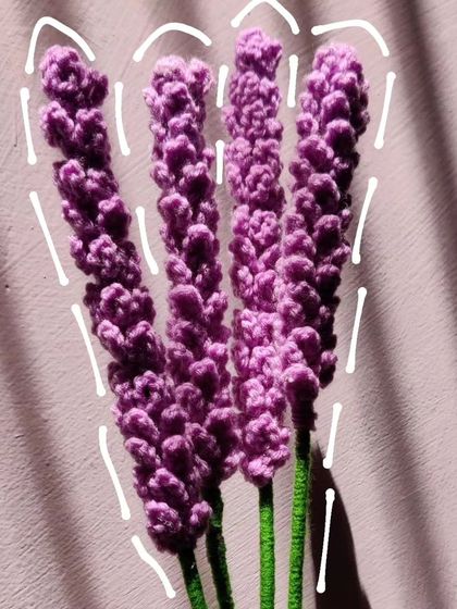 Bring a sense of calm into your space with these handmade crochet lavender stems. Available in shades of lilac and purple, they are a beautiful, long-lasting alternative to fresh flowers.