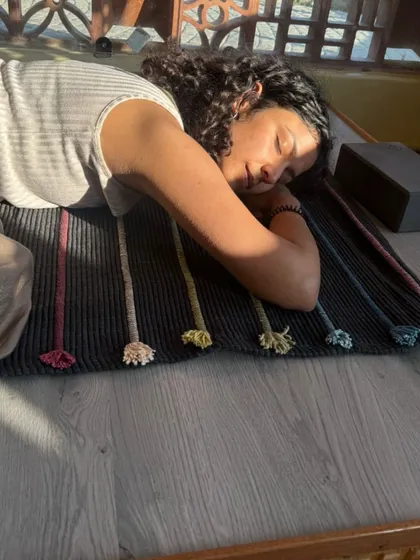 This is the feeling of pure happiness and rest after a session. My goal is to help you find this state of complete ease, where you can just be, without any pressure to do or fix anything.
