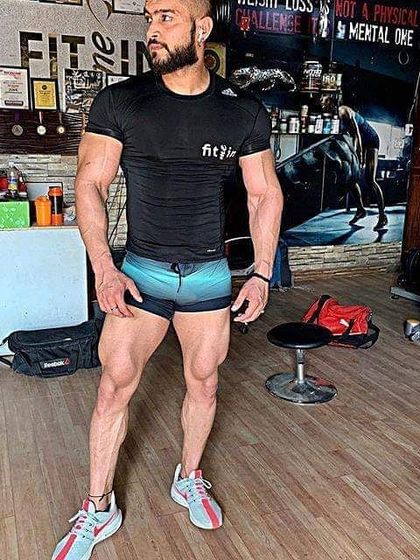 A full-body shot displaying the results of consistent training. Leg development is crucial for a balanced physique, and I never skip leg day.