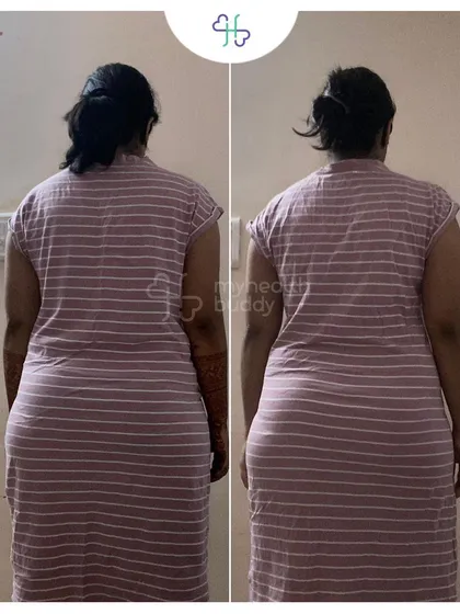 Back view of Sampada's progress.