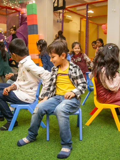 The moment of truth in musical chairs, when everyone scrambles for a seat!