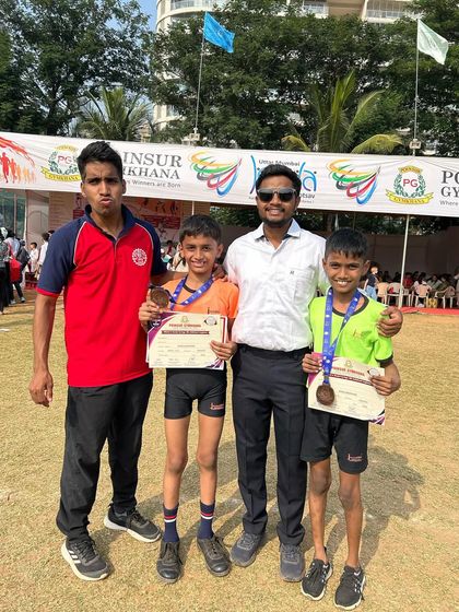 Another proud moment with our winners and coaches at the Poisar Gymkhana event. We make sure to capture these memories of success, which motivate our students to keep pushing their limits.