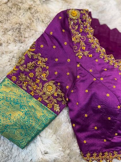 Chaithu Gowda - Custom Designer Ethnic Wear Custom Embroidered Blouses photo 78