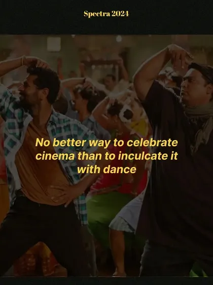 Tomorrow we witness the magic of cinema through dance at SPECTRA 2024. We sure are excited.