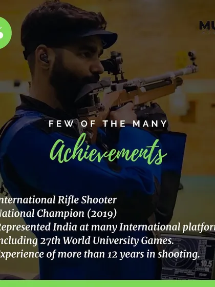 To be the best, you have to learn from the best. As a National Champion and international shooter for India, I bring over a decade of experience to every coaching session, ensuring your child gets expert guidance.
