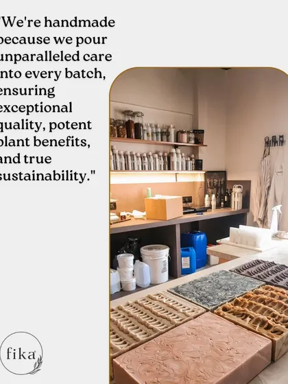 I choose to be handmade because it allows me to pour unparalleled care into every batch. This ensures exceptional quality, potent plant benefits, and true sustainability that you can't get from mass production.