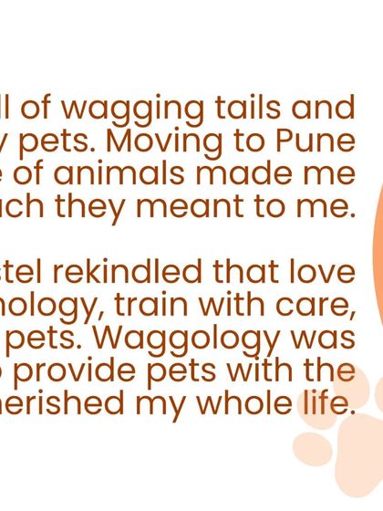This graphic continues my story, explaining how moving to Pune for my studies and being away from animals made me realize how much they meant to me. Waggology is my way of providing pets with the love and trust I've cherished my whole life.