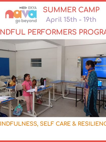 A session on mindfulness, self-care, and resilience from my Mindful Performers Program. Here, an instructor guides students through exercises designed to build emotional intelligence and inner strength.