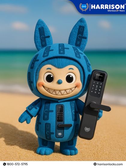 When the Labubu trend meets tech, even security smiles! This fun image shows our smart lock alongside the popular character, keeping things cute, safe, and seriously stylish.