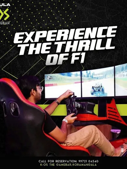 Ever wanted to feel like a real F1 driver? Our simulator is the real deal. It's an intense, adrenaline-fueled racing experience that you won't find anywhere else in Koramangala.