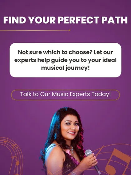 If you are still not sure which musical path to choose after our comparison, this graphic invites you to talk to our music experts. We can help guide you on your ideal musical journey.