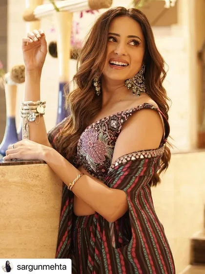 Another shot of Sargun Mehta, showing how her hair color catches the light and adds dimension.