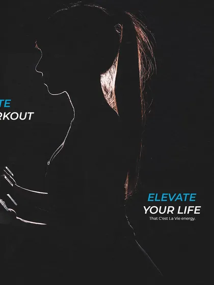 Elevate your workout to elevate your life. The silhouette of a member training captures the focus and dedication that defines the C'est La Vie energy.