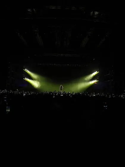 The power of a silhouette. Our lighting design creates iconic, memorable visuals that become the defining images of a tour.
