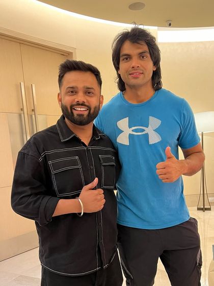 Honored to be in the company of greatness. Here with Neeraj Chopra, a true champion and an inspiration to millions.