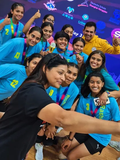Another team selfie, because one is never enough to capture this much joy. Celebrating our victory as the 2025 Shanghai Champions.