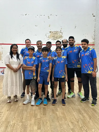 Another great group shot from our matchplay event. The energy was electric, and the shared passion for squash was unstoppable.