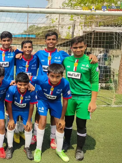 Our U13 goalkeeper and defenders who were instrumental in the team's table-topping performance in the MFA YPL. A strong defense is the foundation of a championship team.