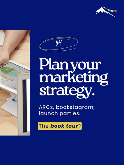 Procrastination method number four: Plan your marketing strategy. Think about advance reader copies (ARCs), your bookstagram campaign, launch parties, and of course, the international book tour.