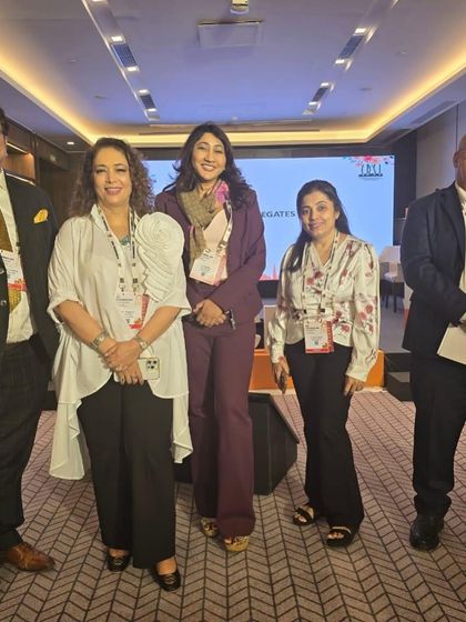 With fellow faculty members at the CDSI Delhi conference. A gala event of academic extravaganza.