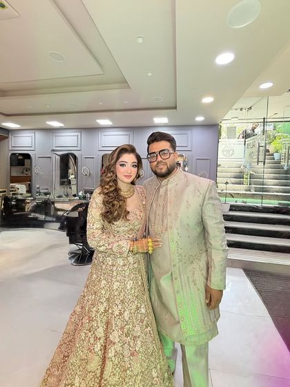 A beautiful couple ready for their engagement. It's always so special to see the final look come together.