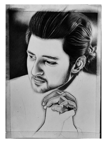 Follow the 96-hour creation of my Darshan Raval portrait. These images show how I build the hair, face, and hands, layer by layer, to achieve a realistic look.