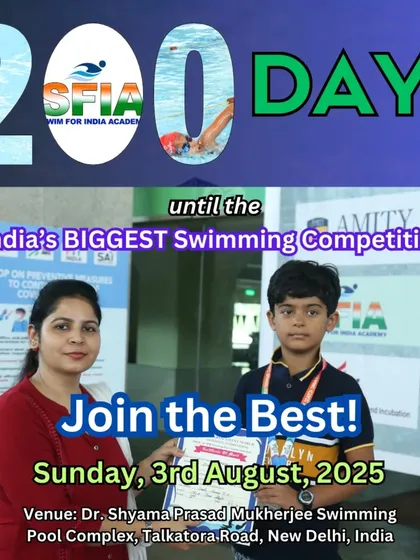 Join the best. A snapshot of a young participant receiving his certificate, encouraging others to join the Delhi Open.